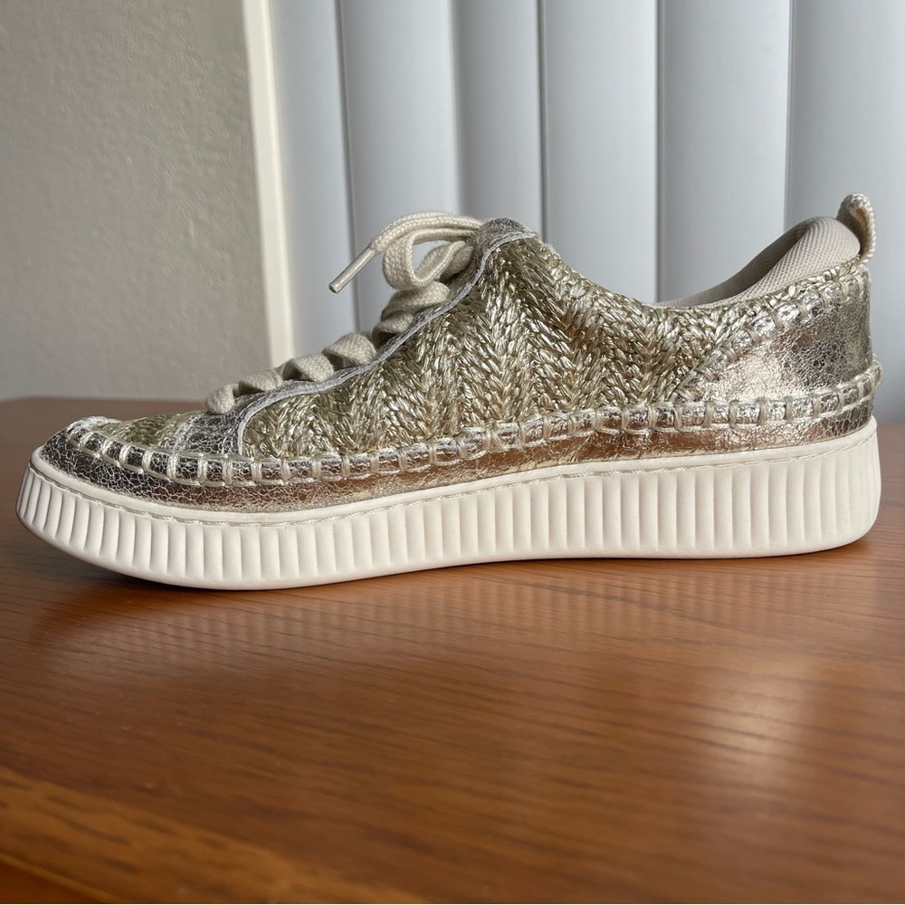 Dolce Vita Nicona Sneakers Gold Size 7 - Picture 4 of 13